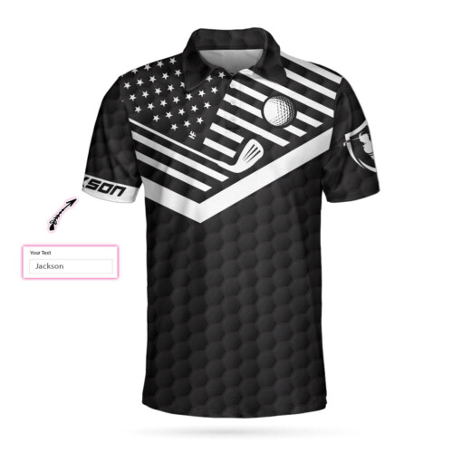 Warning May Spontaneously Start Talking Golf Custom Polo Shirt Personalized American Flag Golf Shirt For Men