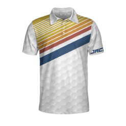 Your Hole Is My Goal Retro Striped Personalized Custom Polo Shirt Personalized Golf Gift For Golfers - Dream Art Europa