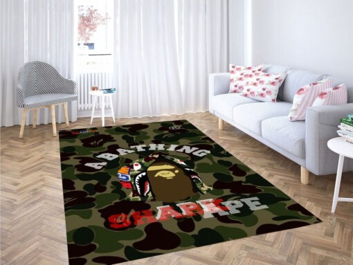 A Bathing Shark Ape Living Room Modern Carpet Rug