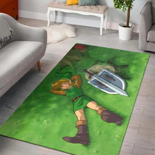 A Link to the Past Zelda L Rug  Custom Size And Printing