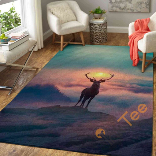 A Lonely Deer Area Rug