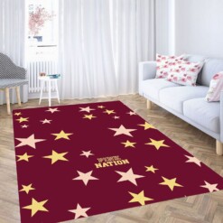 A Lot Of Star Pink Nation Carpet Rug