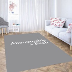 Abercrombie  Fitch Simple Font Logo Living Room Modern Carpet Rug