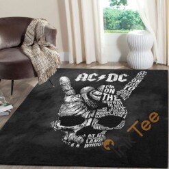 Ac Dc Band Song Art Highway To Hell Rug