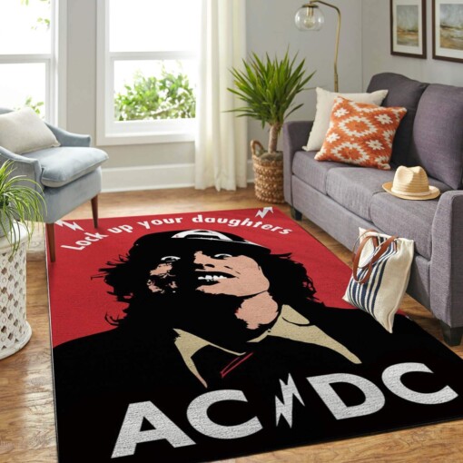 Ac-dc Hard Rock Band Living Room Carpet Living Room Limited Edition Rug