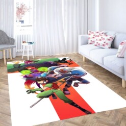 Action Teen Titans Cartoon Living Room Modern Carpet Rug