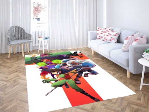 Action Teen Titans Cartoon Living Room Modern Carpet Rug