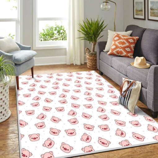 Adorable Pig Pattern Mk Carpet Area Rug