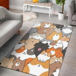 Adorable Pusheen Cat Area Rug