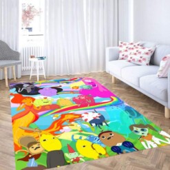 Adventure Time Collage Character Carpet Rug