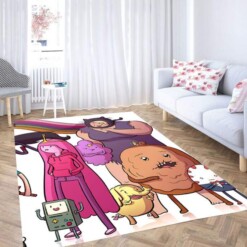 Adventure Time Cute Character Carpet Rug