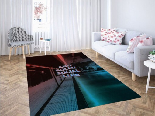Aesthetic Anti Social-social Club Living Room Modern Carpet Rug