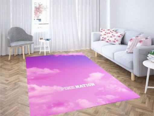 Aesthetic Cloud Pink Nation Living Room Modern Carpet Rug