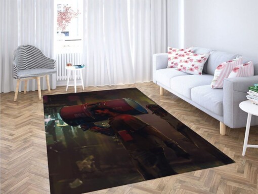 Aesthetic Cyberpunk Concept Living Room Modern Carpet Rug