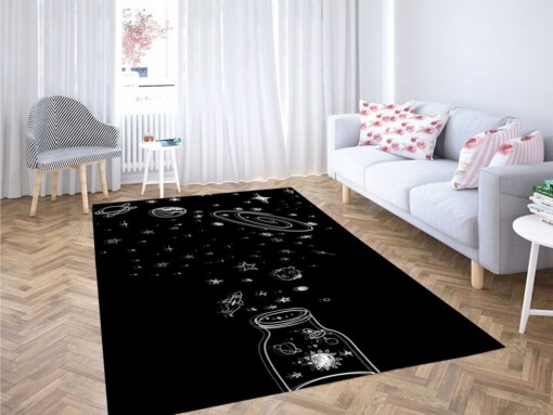 Aethetic Galaxy Living Room Modern Carpet Rug