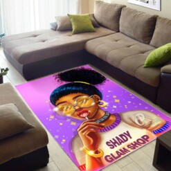 African American Beautiful Black Woman Art Themed Decorating Ideas Rug