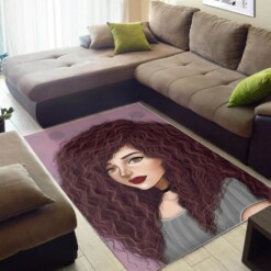 African American Beautiful Melanin Afro Girl Art Afrocentric Decorating Ideas Rug