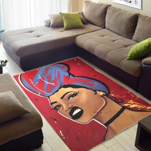 African Beautiful Melanin Beauty Girl Inspired Themed Rooms Ideas Rug