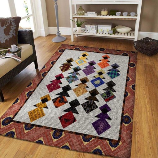 African Pattern Rectangle Limited Edition Rug