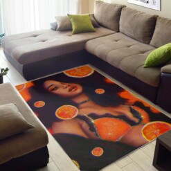 Afrocentric Beautiful Black Woman Carpet African Design Modern Themed Living Room Rug