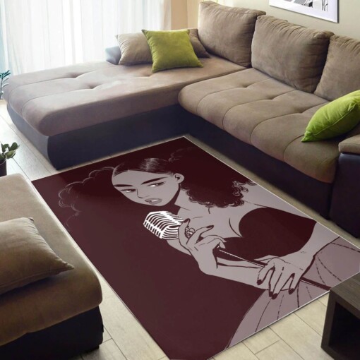 Afrocentric Beautiful Melanin Black Girl African American Art Home Rug