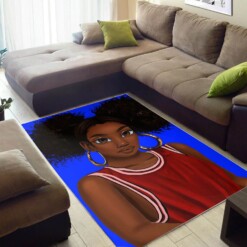 Afrocentric Beautiful Melanin Woman African American Art Themed Rooms Ideas Rug