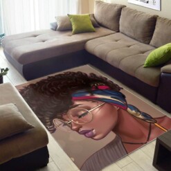 Afrocentric Pretty Lady African Print Carpet Themed Rooms Ideas Rug