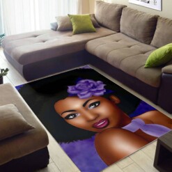 Afrocentric Pretty Melanin Woman African Carpet Room Rug