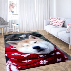 Akita Dog Carpet Rug