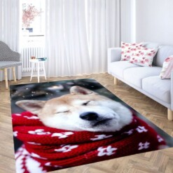 Akita Dog Living Room Modern Carpet Rug