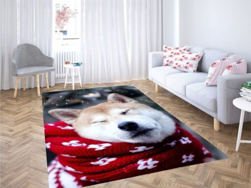 Akita Dog Living Room Modern Carpet Rug