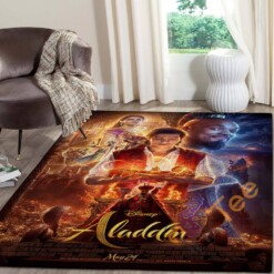 Aladdin And Jasmine Disney Coloring World Lover Movies Designer Inspired Christmas Rug