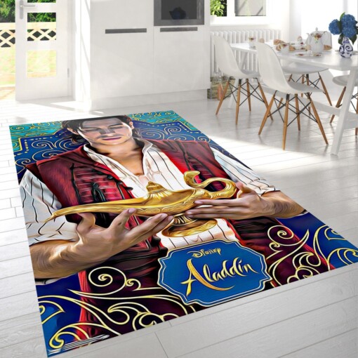 Aladdin Lamp Rug  Custom Size And Printing