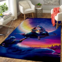 Aladdin Princess Jasmine  Genie Area Rug