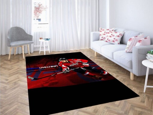 Alexander Ovechkin Washington Capitals Living Room Modern Carpet Rug