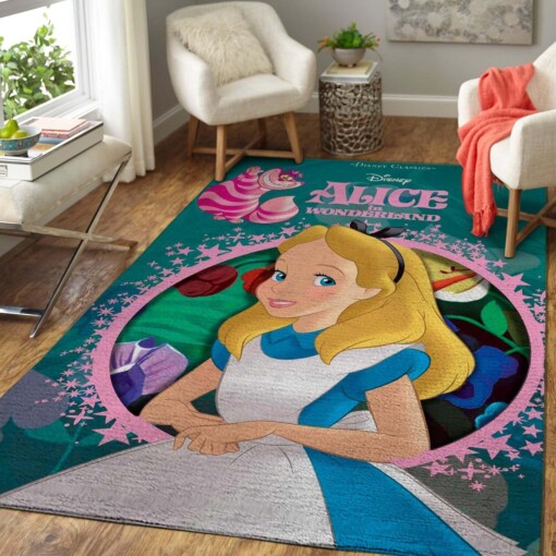 Alice In Wonderland Area Rug