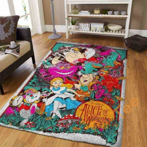 Alice In Wonderland Area Rug