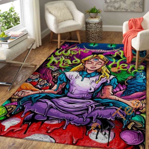 Alice In Wonderland Area Rug