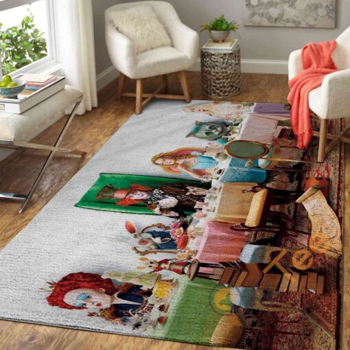 Alice In Wonderland Jungle Book Area Rug