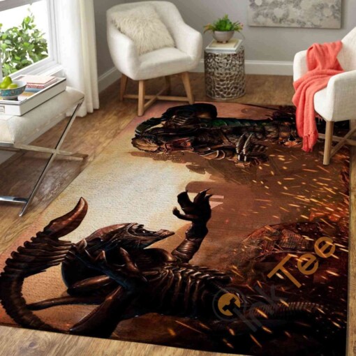 Alien Vs Predator Area Rug