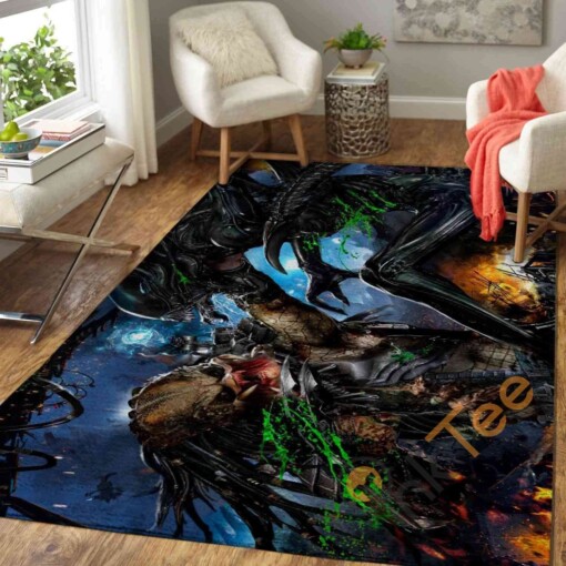 Alien Vs Predator Area Rug