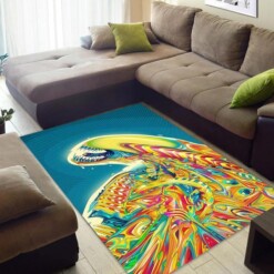 Aliens Xenomorph Abstract Art Area Rug