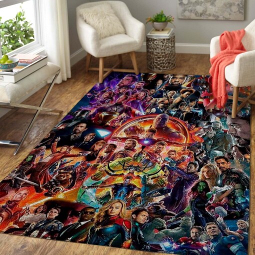 All Heroes The Avengers End Game Area Rug