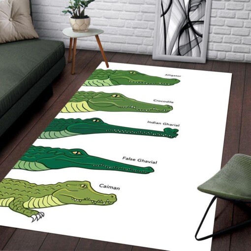 Alligators And Crocodiles Rectangle Limited Edition Rug