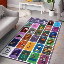 Alphabet Disney Living Room Bedroom Carpet Rug