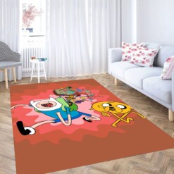 Always Together Finn And Jack Adventure Time Carpet Rug