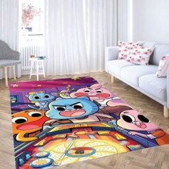 Amazing World Of Gumball Living Room Modern Carpet Rug