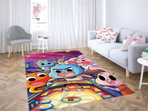 Amazing World Of Gumball Living Room Modern Carpet Rug