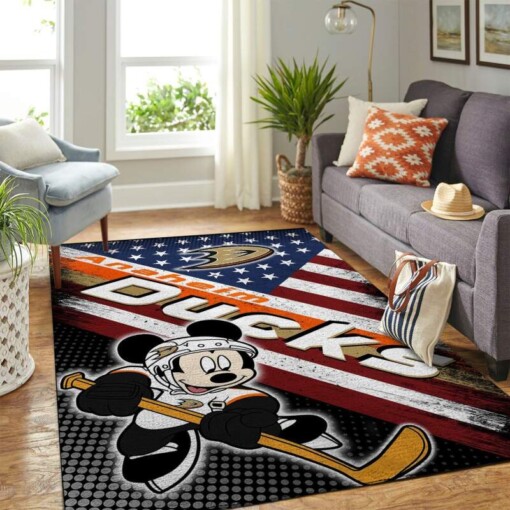 Anaheim Ducks Living Room Area Rug