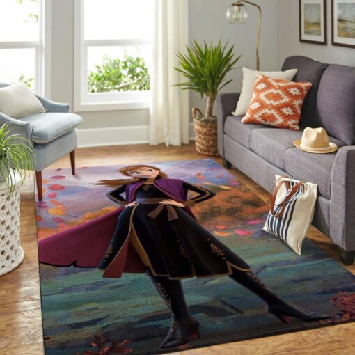 Anna Frozen Living Room Area Rug